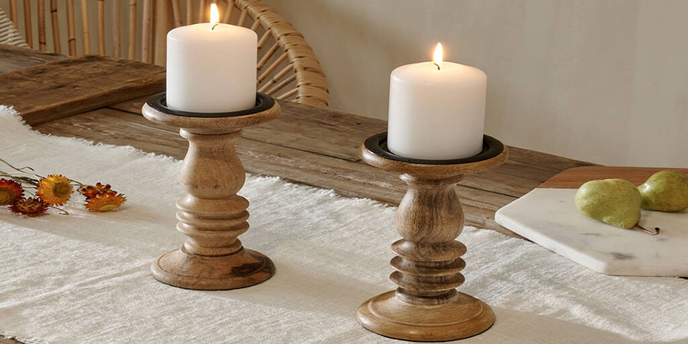 10 مزیت استفاده از شمعدان چوبی به عنوان اکسسوری منزل